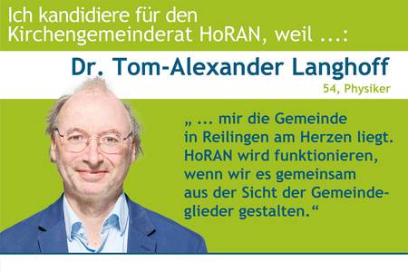 Quelle: M. Dahlinger für HoRAN Tom-Alexander Langloff kandidiert.