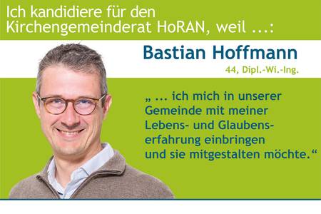 Quelle: M. Dahlinger für HoRAN Bastian Hoffmann kandidiert.