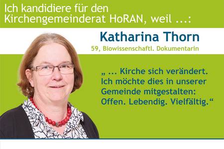 Quelle: M. Dahlinger für HoRAN Katharina Thorn kandidiert.
