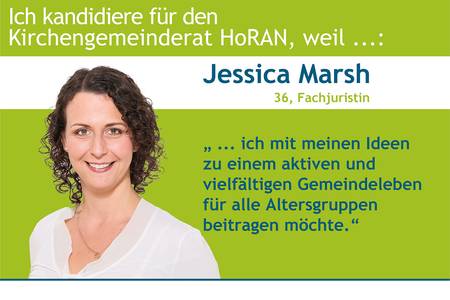 Quelle: M. Dahlinger für HoRAN Jessica Marsh kandidiert.